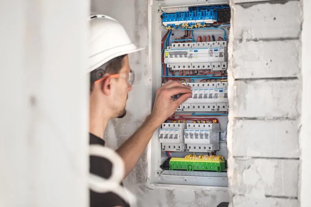 Instalação de quadro de distribuição